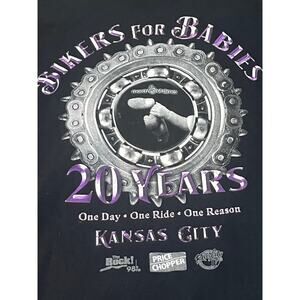 2014 KANSAS CITY BIKERS FOR BABIES 20th ANNIV. LONG SLEEVE TEE